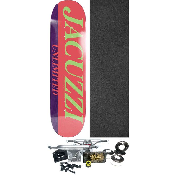 Jacuzzi Unlimited Skateboards Flavor Skateboard Deck - 8.5" x 32.2" - Complete Skateboard Bundle
